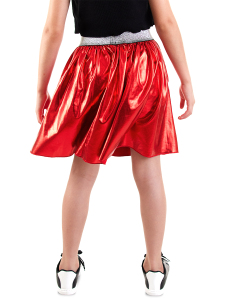 Metallic Red Foil Girl Skirt - 2
