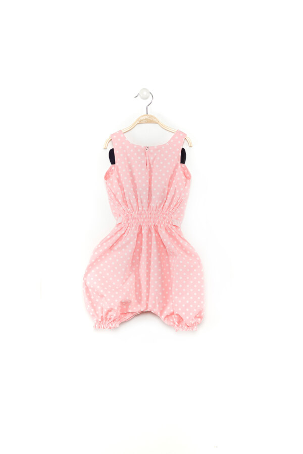 Mini Kedicik Kız Çocuk Poplin Tulum - 4