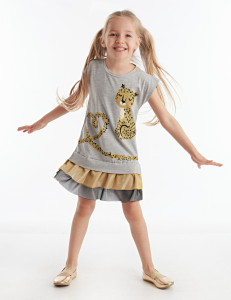 Mini Leopard Girl Dress - Denokids