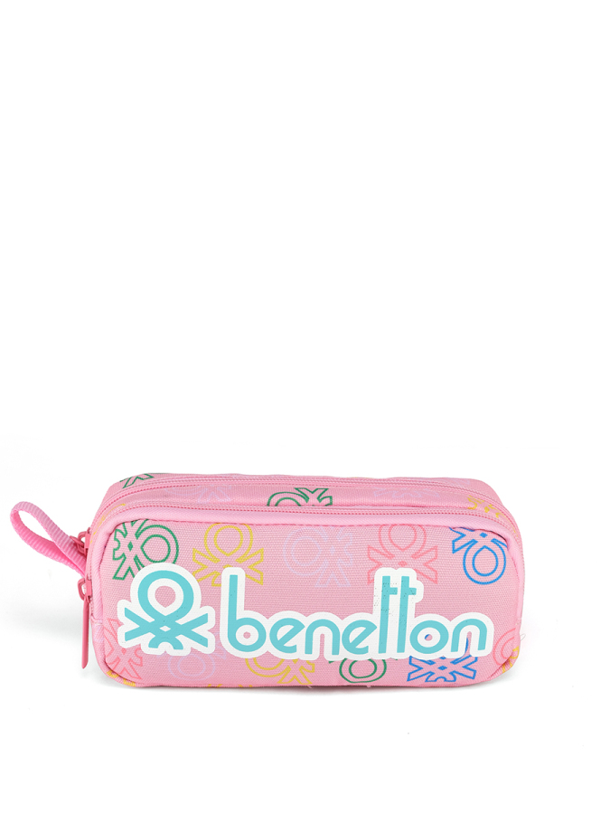 Minimal Logo Baskılı Çift Bölme Kız Çocuk Kalemlik - 1