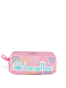 Minimal Logo Baskılı Çift Bölme Kız Çocuk Kalemlik - UC Benetton