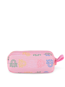 Minimal Logo Baskılı Çift Bölme Kız Çocuk Kalemlik - 4