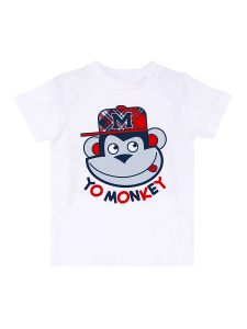 Monkey Ekose Erkek Çocuk T-shirt Şort Takım - 8