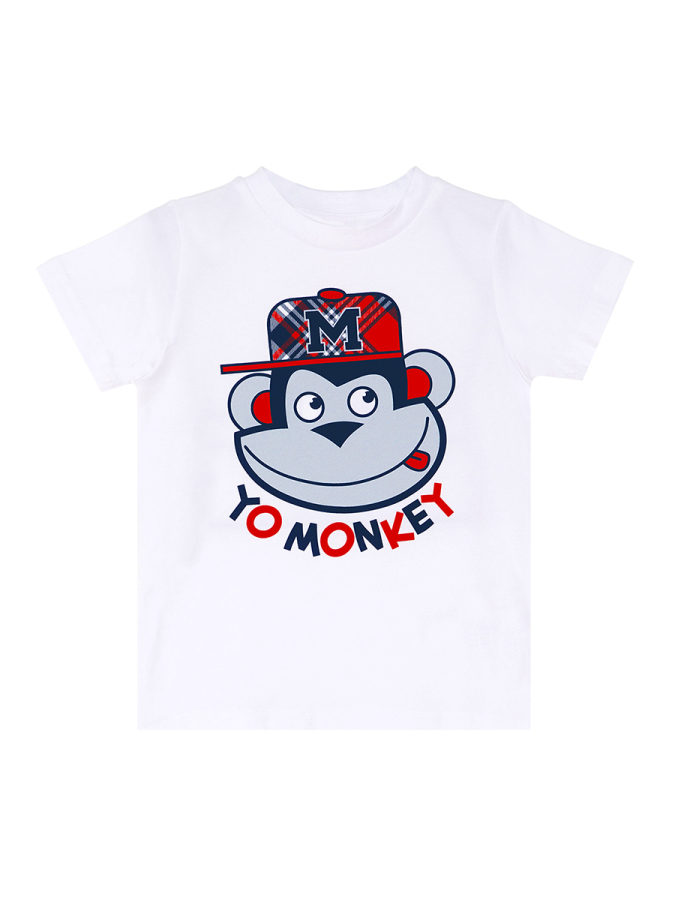 Monkey Ekose Erkek Çocuk T-shirt Şort Takım - 8