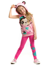 Monkey Sleeveless Sweatshirt Set - 1