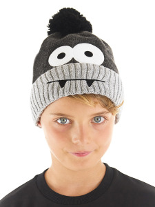 Monster Boy Dark Grey Beanie - Denokids