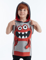 Monster Boy Sleeveless Sweat-shirt - Thumbnail