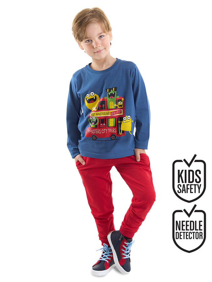 Monster Tours Erkek Çocuk T-shirt Pantolon Takım - 1