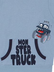 Monster Truck Boy Blue Tracksuit - 9