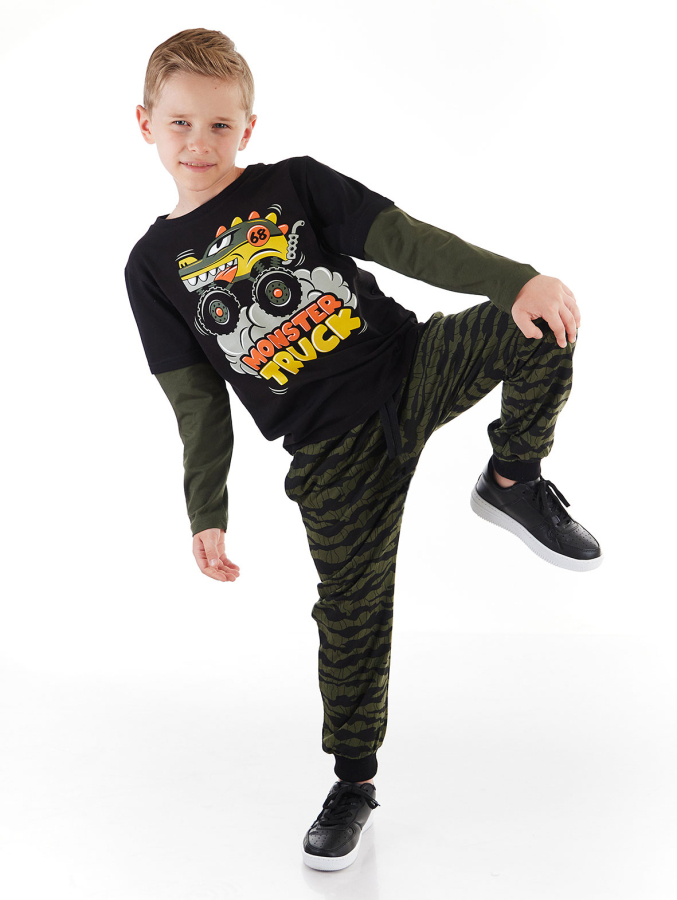 Monster Truck Boy T-shirt&Pants Set - 1