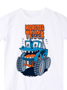 Monster Truck Erkek Çocuk Yazlık T-shirt Kapri Şort Takım - 10
