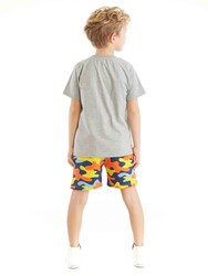 Moto Camo Boy T-shirt&Shorts Set - Thumbnail
