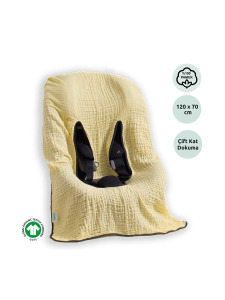 Müslin Oto Koltuğu ve Anakucağı Kılıfı - Limon - Zuppers