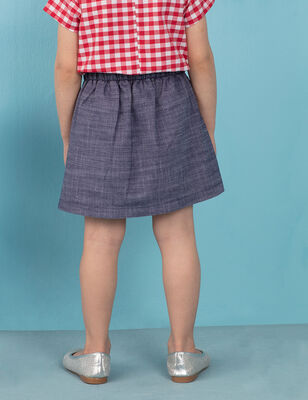 Navy Blue Girl Skirt