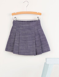 Navy Blue Girl Skirt - Thumbnail