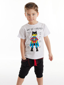 Need a Hero Boy T-shirt&Baggy Set - Denokids