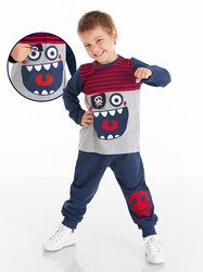 Neşeli Korsan Erkek Çocuk Pantolon Takım - Denokids