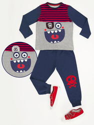 Neşeli Korsan Erkek Çocuk Pantolon Takım - 3