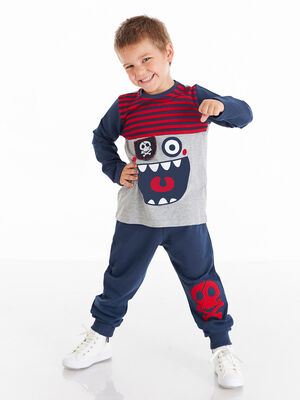 Neşeli Korsan Erkek Çocuk Pantolon Takım - 5