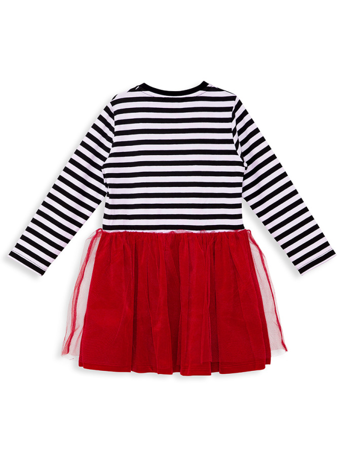 New Year Chic Girl Red Tulle Dress - 4