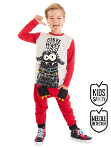 New Year Monster Pants Set - Denokids
