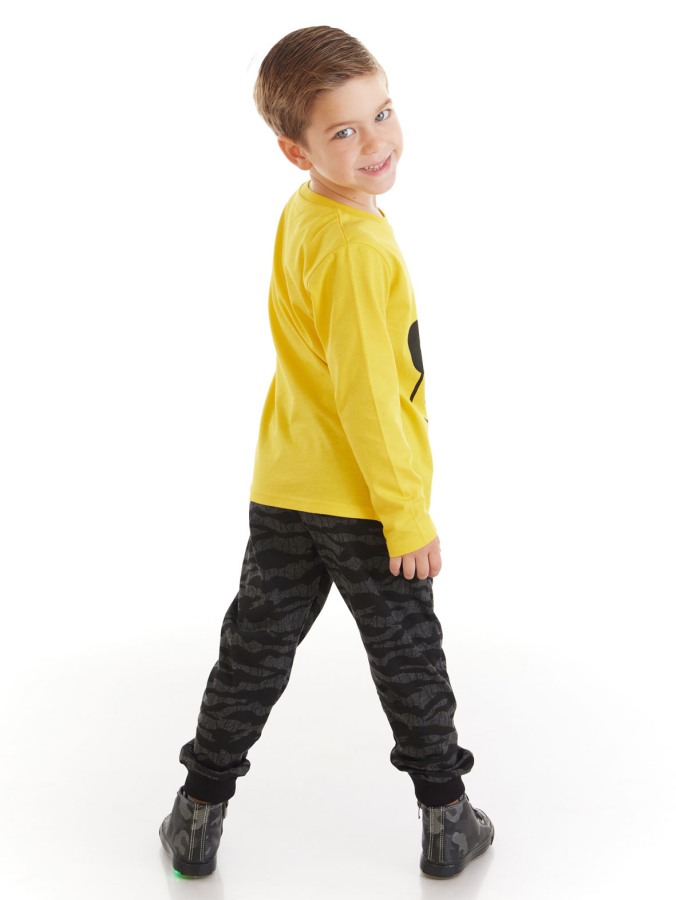 No Sleep Boy T-shirt&Camo Pants Set - 2