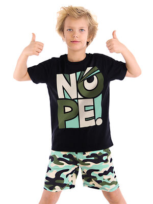 Nope Erkek Çocuk T-shirt Şort Takım