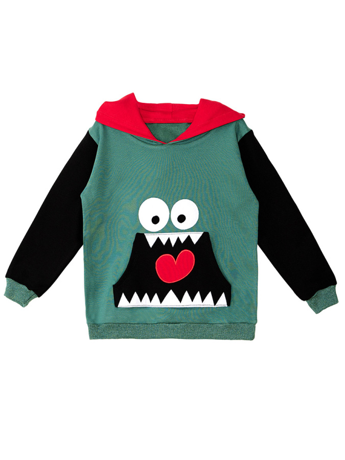 Obur Kapüşonlu Kanguru Cepli Erkek Çocuk Sweatshirt - 3
