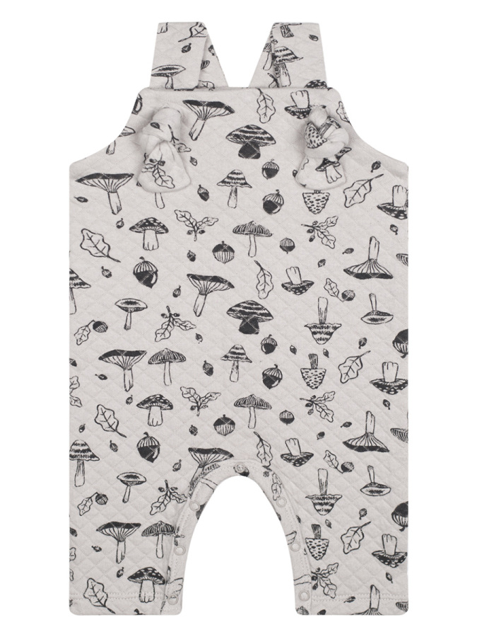 Organik Bej Kapitone Bebek Salopet - 1