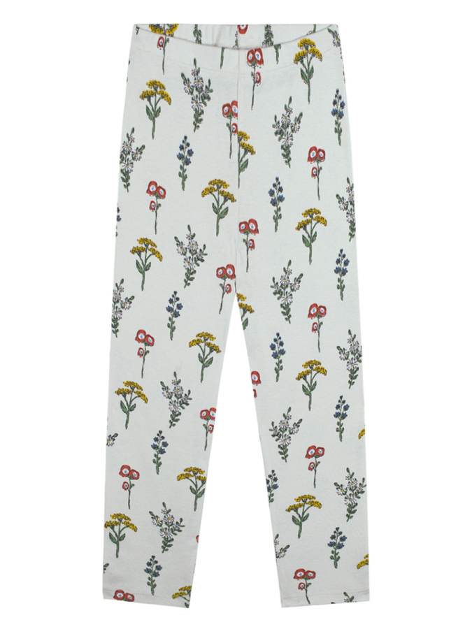 Organik Bej Uzun Kollu Kız Çocuk Pijama Takımı - 3