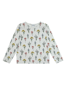 Organik Bej Uzun Kollu Kız Çocuk Pijama Takımı - 2