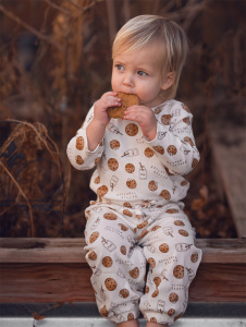Organik Beyaz Erkek Bebek Body Eşofman Takımı - Antebies