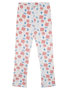 Organik Beyaz Kız Çocuk Sweatshirt Tayt Takımı - 3