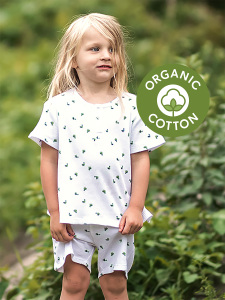 Organik Beyaz Minik Ördek Erkek Çocuk Pijama Takım - Antebies