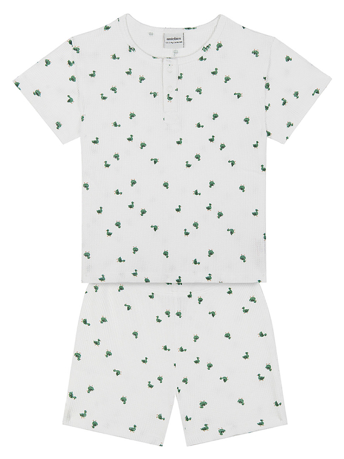Organik Beyaz Minik Ördek Erkek Çocuk Pijama Takım - 2