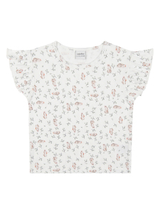 Organik Beyaz Sevimli Tavşan Kız Pijama Takımı - 6