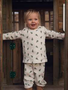 Organik Gri Uzun Kollu Bebek Eşofman Takımı - Antebies