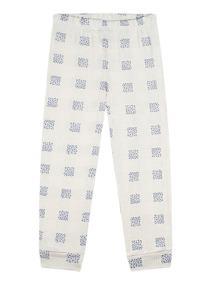 Organik Krem Uzun Kollu Kız Çocuk Pijama Takımı - 3