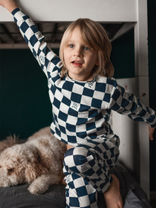 Organik Lacivert No Bad Days Erkek Çocuk Pijama Takımı - Antebies