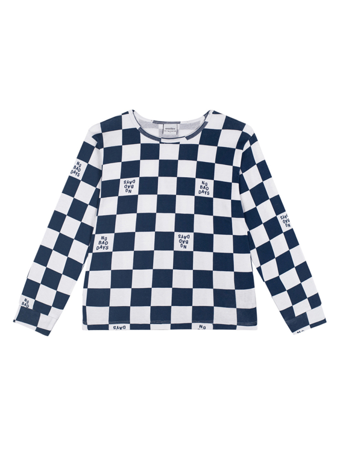 Organik Lacivert No Bad Days Erkek Çocuk Pijama Takımı - 3