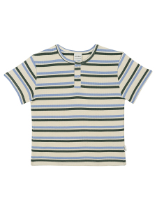 Organik Mavi Tshirt Şort Erkek Çocuk Pijama Takımı - 5