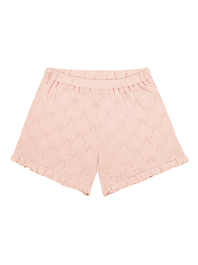 Organik Pembe Kısa Kollu Kız Çocuk Pijama Takımı - 7