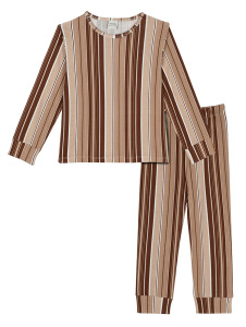 Organik Pembe Uzun Kollu Kız Çocuk Pijama Takımı - 2