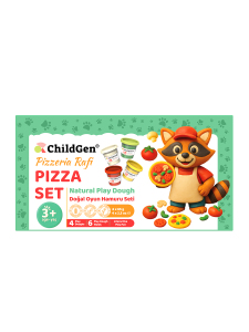 Oyun Hamuru Sevimli Patiler Serisi - Pizza Set - Childgen