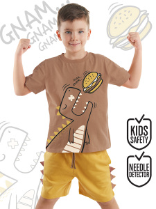 Oyuncu Dino Erkek Çocuk Yazlık T-shirt Şort Takım - Denokids