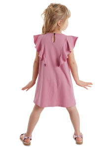 Panda Ruffled Pink Girl Dress - 3