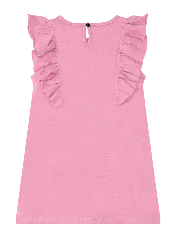 Panda Ruffled Pink Girl Dress - 5
