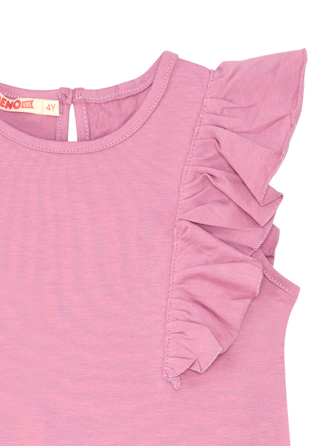 Panda Ruffled Pink Girl Dress - 6