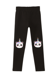 Panda Unicorn Kız Çocuk Fırfırlı T-shirt Tayt Takım - 6
