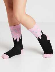 Panda&Crema Kız Soket Çorap 2'li Takım - Thumbnail